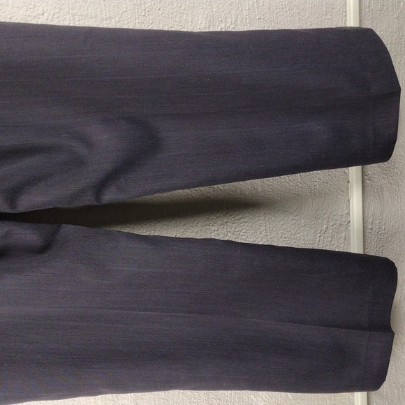 Jones New York Suit Separates Black Pinstripe Flat Front High Rise Trouser Pant - Picture 12 of 13